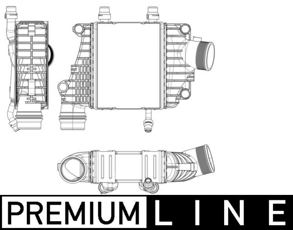 Intercooler - CI 410 000P MAHLE