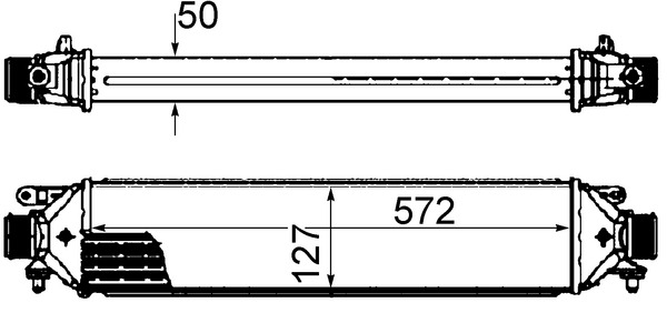 Intercooler - CI 427 000S MAHLE
