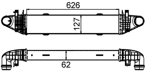 Intercooler - CI 428 000S MAHLE