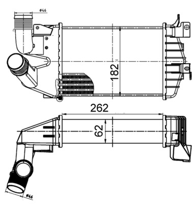 Intercooler - CI 510 000S MAHLE