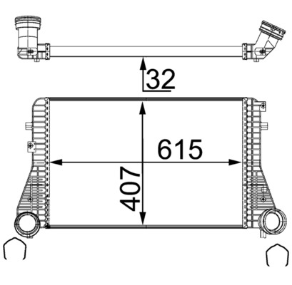 Ladeluftkühler - CI 83 000S MAHLE
