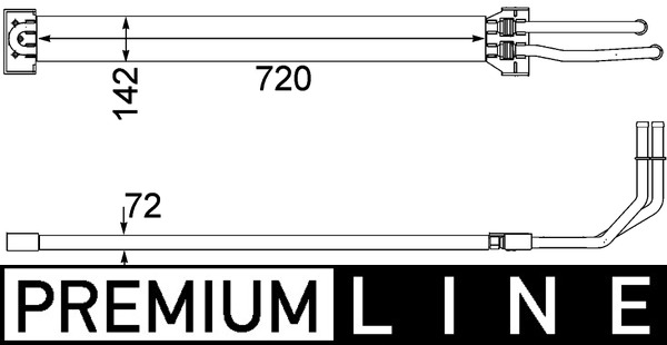 Ölkühler, Lenkung - CLC 109 000P MAHLE
