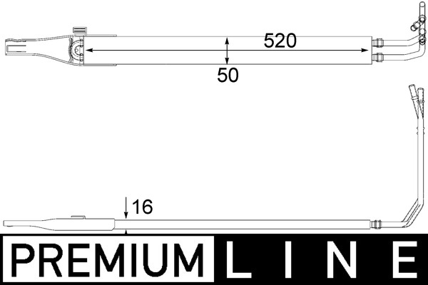 Ölkühler, Lenkung - CLC 10 000P MAHLE