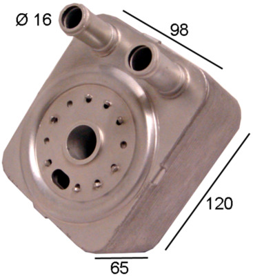 Oil Cooler, engine oil - CLC 162 000S MAHLE