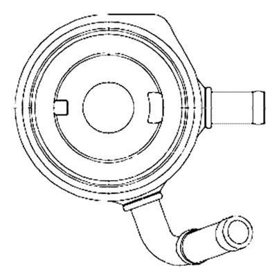 Oil Cooler, engine oil - CLC 195 000S MAHLE