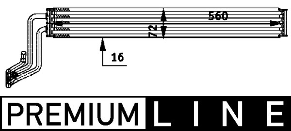 Ölkühler, Lenkung - CLC 48 000P MAHLE