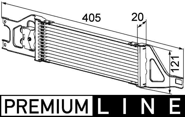 Oil Cooler, automatic transmission - CLC 57 000P MAHLE