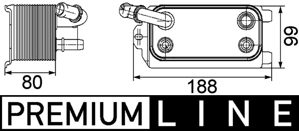 Radiatore olio, Cambio automatico - CLC 72 000P MAHLE