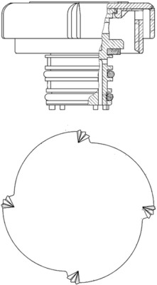 Tappo, serbatoio refrigerante - CRB 21 000P MAHLE