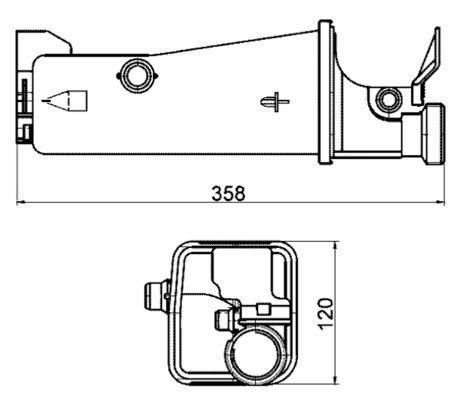Expansion Tank, coolant - CRT 2 000S MAHLE