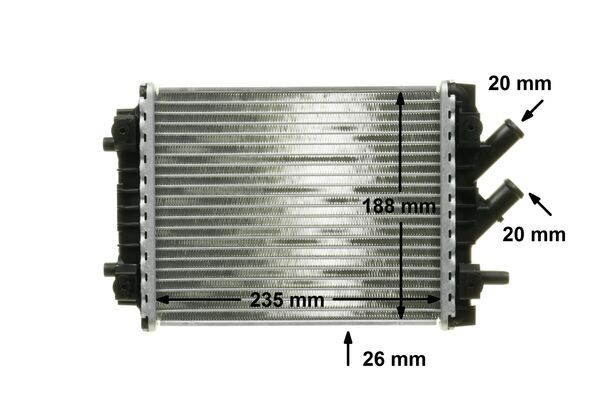 Radiator, engine cooling - CR 1024 000P MAHLE