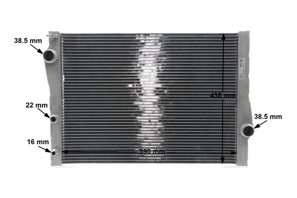Radiator, engine cooling - CR 1049 000S MAHLE
