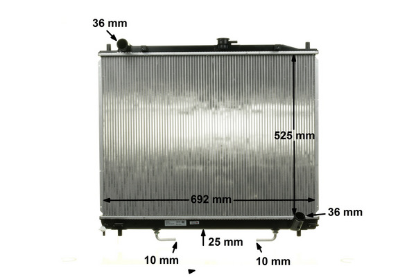 Radiator, engine cooling - CR 1072 000S MAHLE