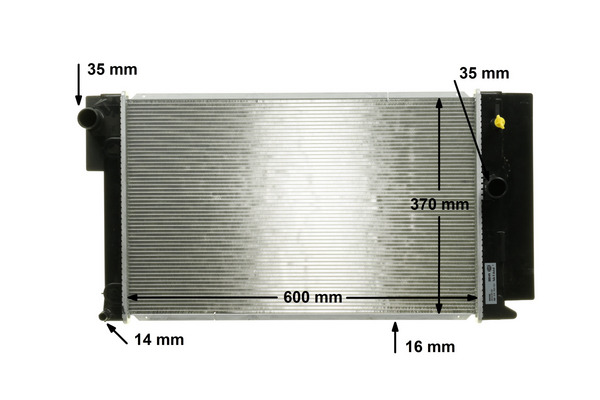Radiator, engine cooling - CR 1078 000S MAHLE