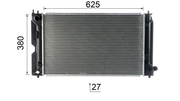 Radiator, engine cooling - CR 1079 000S MAHLE