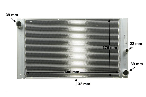 radiatorius, variklio aušinimas - CR 1093 000P MAHLE
