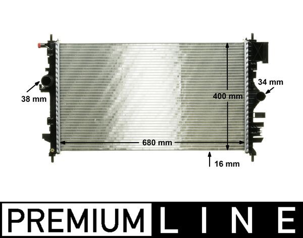 Radiator, engine cooling - CR 1099 000P MAHLE
