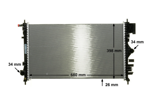 Kühler, Motorkühlung - CR 1100 000P MAHLE