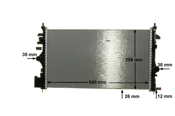 Radiator, engine cooling - CR 1102 000P MAHLE