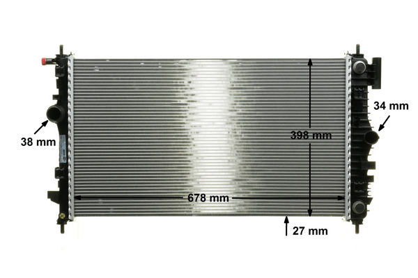 Radiator, engine cooling - CR 1103 000P MAHLE
