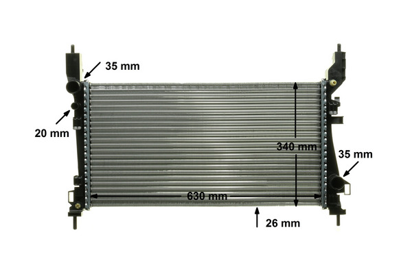 Radiatore, Raffreddamento motore - CR 1122 000P MAHLE
