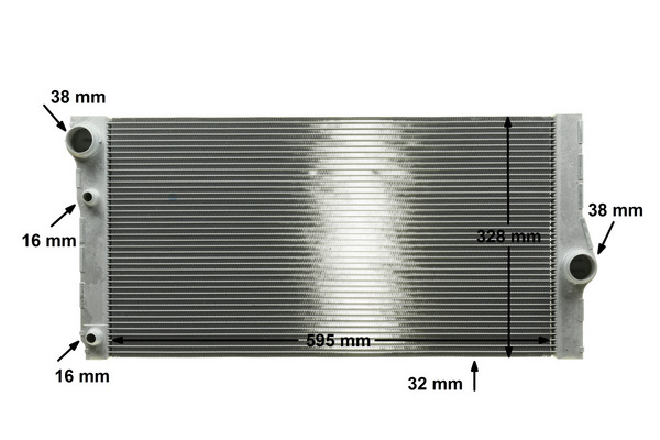 Kühler, Motorkühlung - CR 1147 000P MAHLE