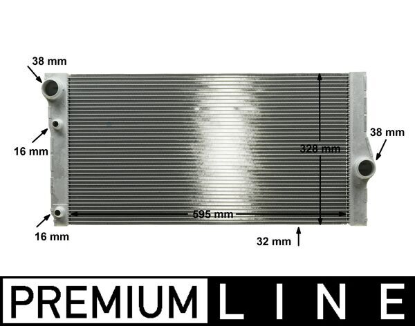 Radiator, engine cooling - CR 1147 000P MAHLE