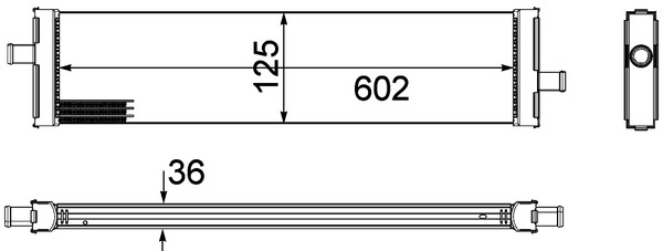 Radiator, engine cooling - CR 1185 000P MAHLE