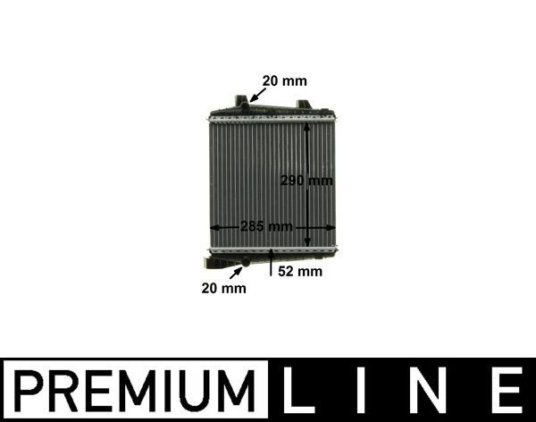 Radiator, engine cooling - CR 1186 000P MAHLE