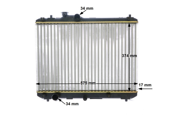 radiatorius, variklio aušinimas - CR 1194 000S MAHLE