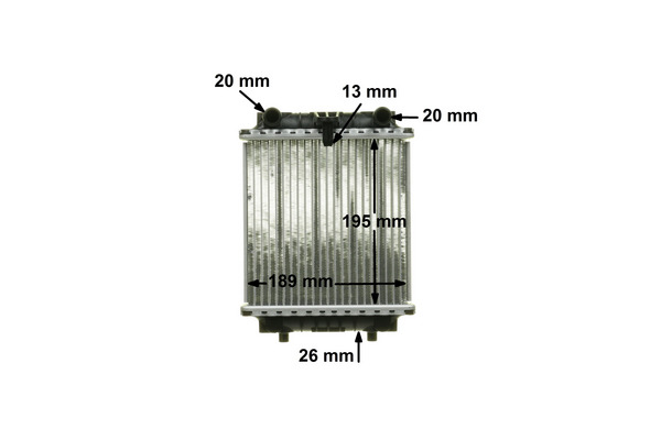 Radiator, engine cooling - CR 1202 000P MAHLE
