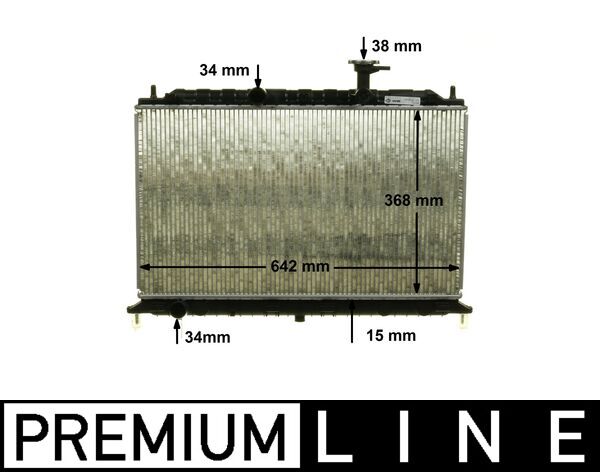 Radiator, engine cooling - CR 1303 000P MAHLE