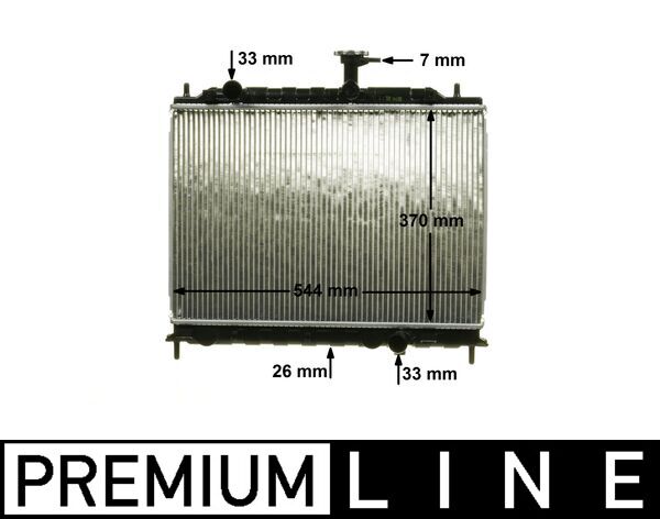 Radiatore, Raffreddamento motore - CR 1304 000P MAHLE
