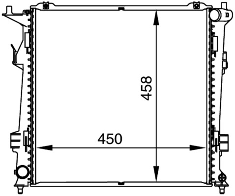 Radiator, engine cooling - CR 1367 000P MAHLE