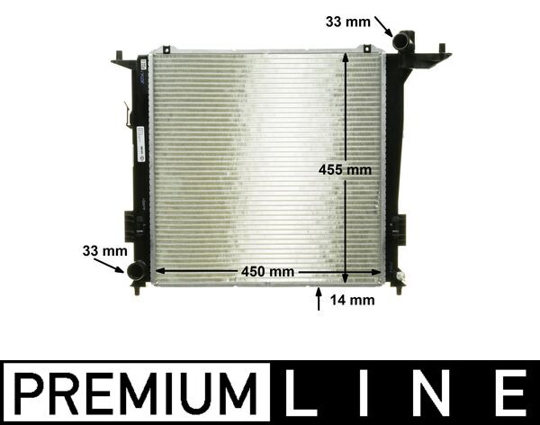 Radiator, engine cooling - CR 1368 000P MAHLE