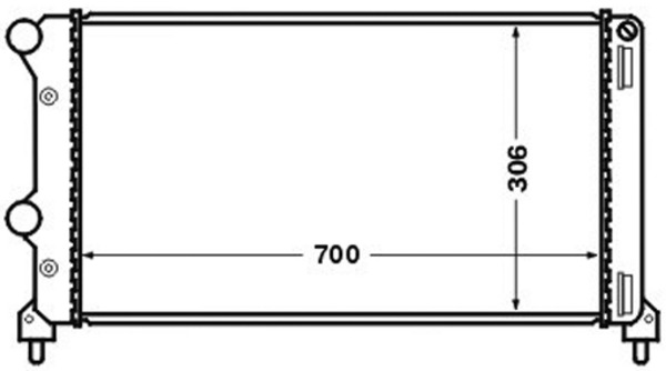 Radiator, engine cooling - CR 1448 000S MAHLE