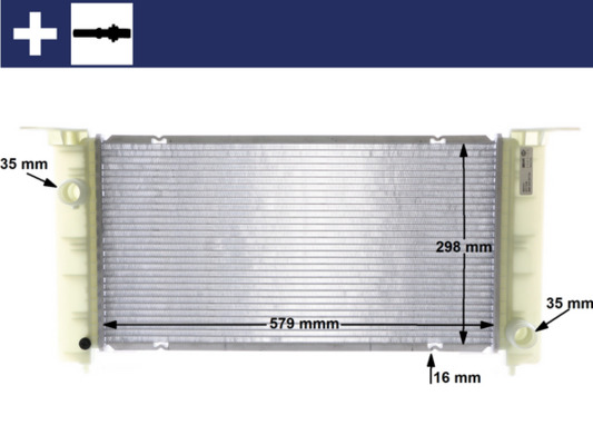Radiator, engine cooling - CR 1449 000S MAHLE