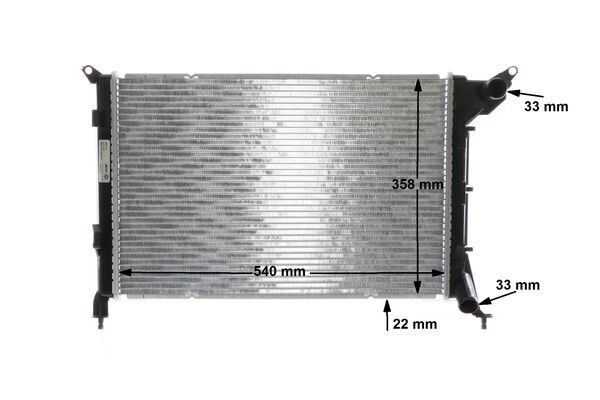 Radiator, engine cooling - CR 1470 000S MAHLE