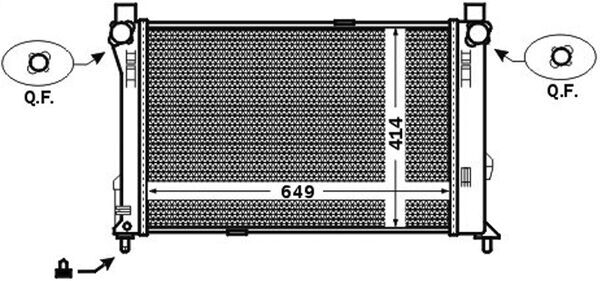 Radiator, engine cooling - CR 1476 000S MAHLE
