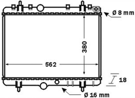 Radiator, engine cooling - CR 1501 000S MAHLE