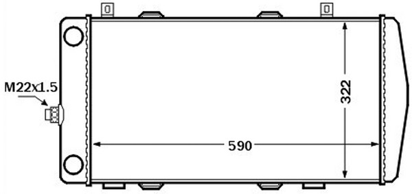 Radiator, engine cooling - CR 1513 000S MAHLE