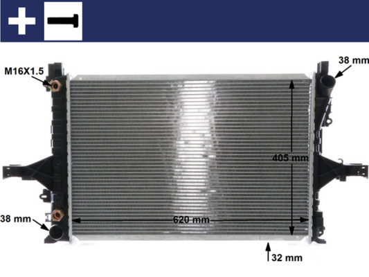 Radiatore, Raffreddamento motore - CR 1547 000S MAHLE
