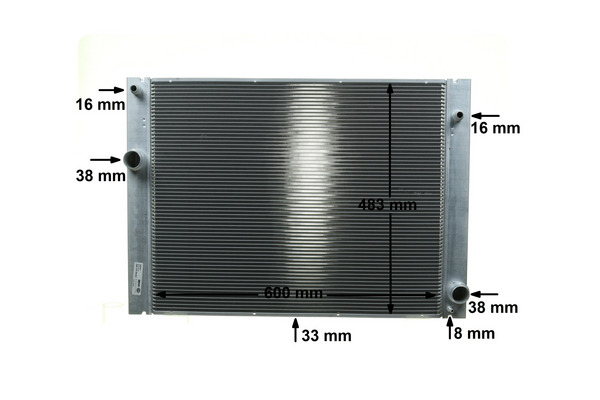 Radiator, engine cooling - CR 1682 000P MAHLE