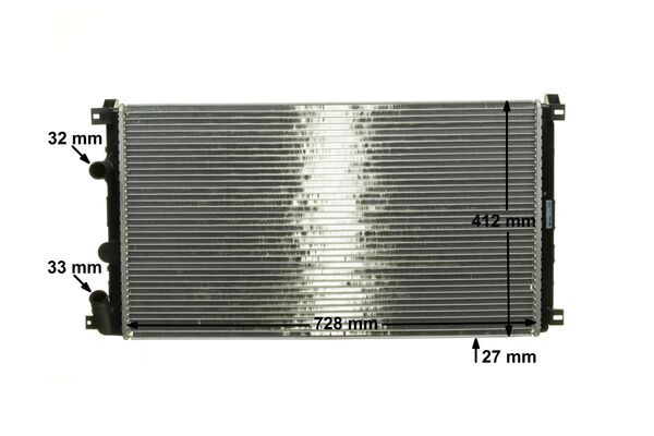 Radiator, engine cooling - CR 1683 000S MAHLE
