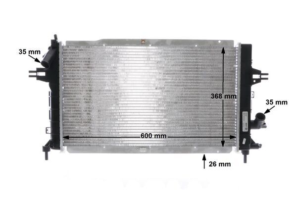 Radiator, engine cooling - CR 1687 000S MAHLE