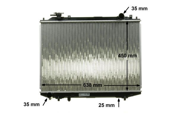 Radiator, engine cooling - CR 1746 000S MAHLE