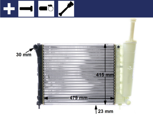 Radiator, engine cooling - CR 1859 000S MAHLE