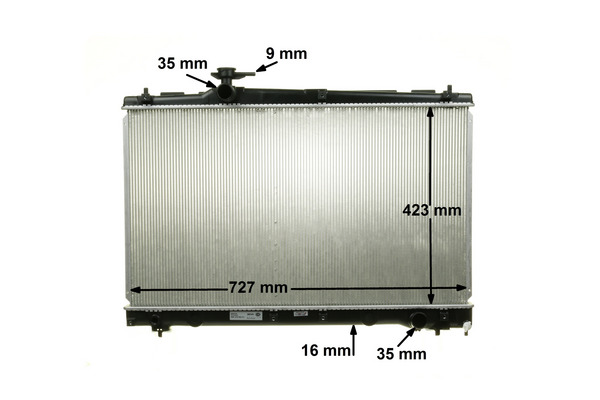 Radiator, engine cooling - CR 1866 000S MAHLE
