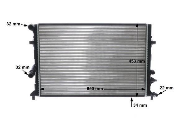 Radiator, engine cooling - CR 1899 000S MAHLE