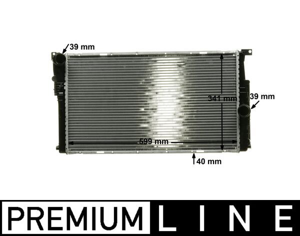 Radiator, engine cooling - CR 1908 000P MAHLE